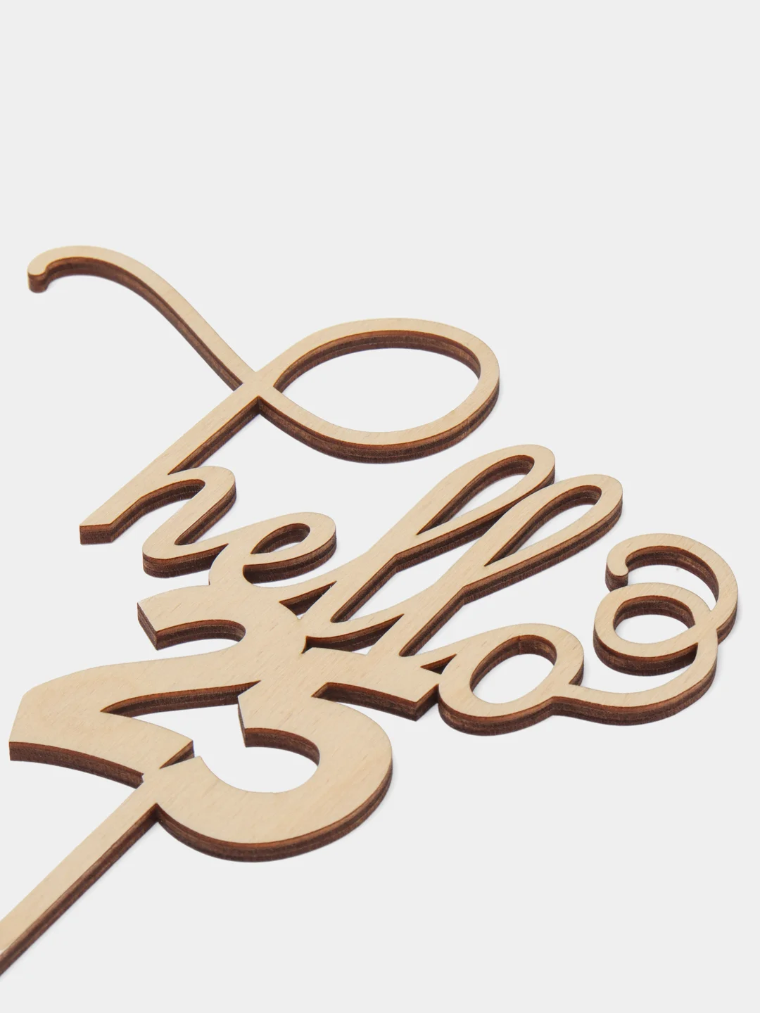 Топпер для торта и цветов "hello 25", Happy Birthday, С днём Рождения