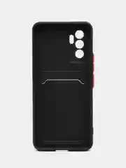 Черный силиконовый чехол для Vivo V23E, S10E 5G, Y75 4G (Виво В23Е, С10Е, У75 4 джи), прозрачный