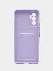 Лавандовый силиконовый чехол для Vivo V23E, S10E 5G, Y75 4G (Виво В23Е, С10Е, У75 4 джи), прозрачный