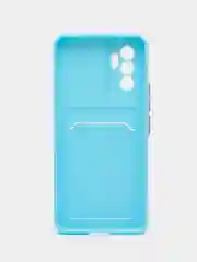 Голубой силиконовый чехол для Vivo V23E, S10E 5G, Y75 4G (Виво В23Е, С10Е, У75 4 джи), прозрачный