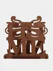 Салфетница деревянная коричневая, подставка для салфеток