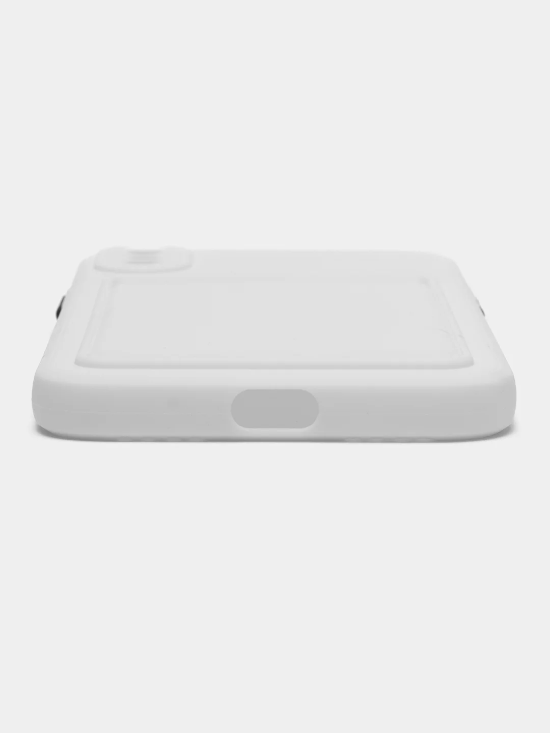 Белый чехол для iPhone X, XS (Айфон Х, ХС), силиконовый, с защитой камеры
