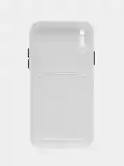Белый чехол для iPhone X, XS (Айфон Х, ХС), силиконовый, с защитой камеры