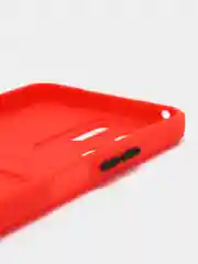 Красный силиконовый чехол для Vivo Y02S, c отсеком для карт