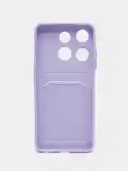 Лавандовый силиконовый чехол для Infinix Smart 7 (Инфиникс Смарт 7 ) прозрачный