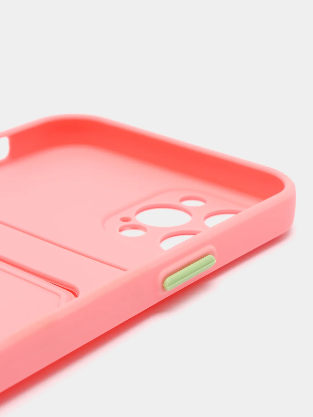 Пудровый чехол для iPhone 12 Pro (Айфон 12 Про), силиконовый, с защитой камеры