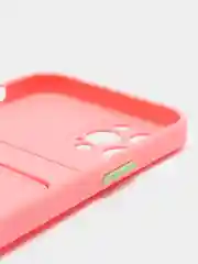 Пудровый чехол для iPhone 12 Pro (Айфон 12 Про), силиконовый, с защитой камеры