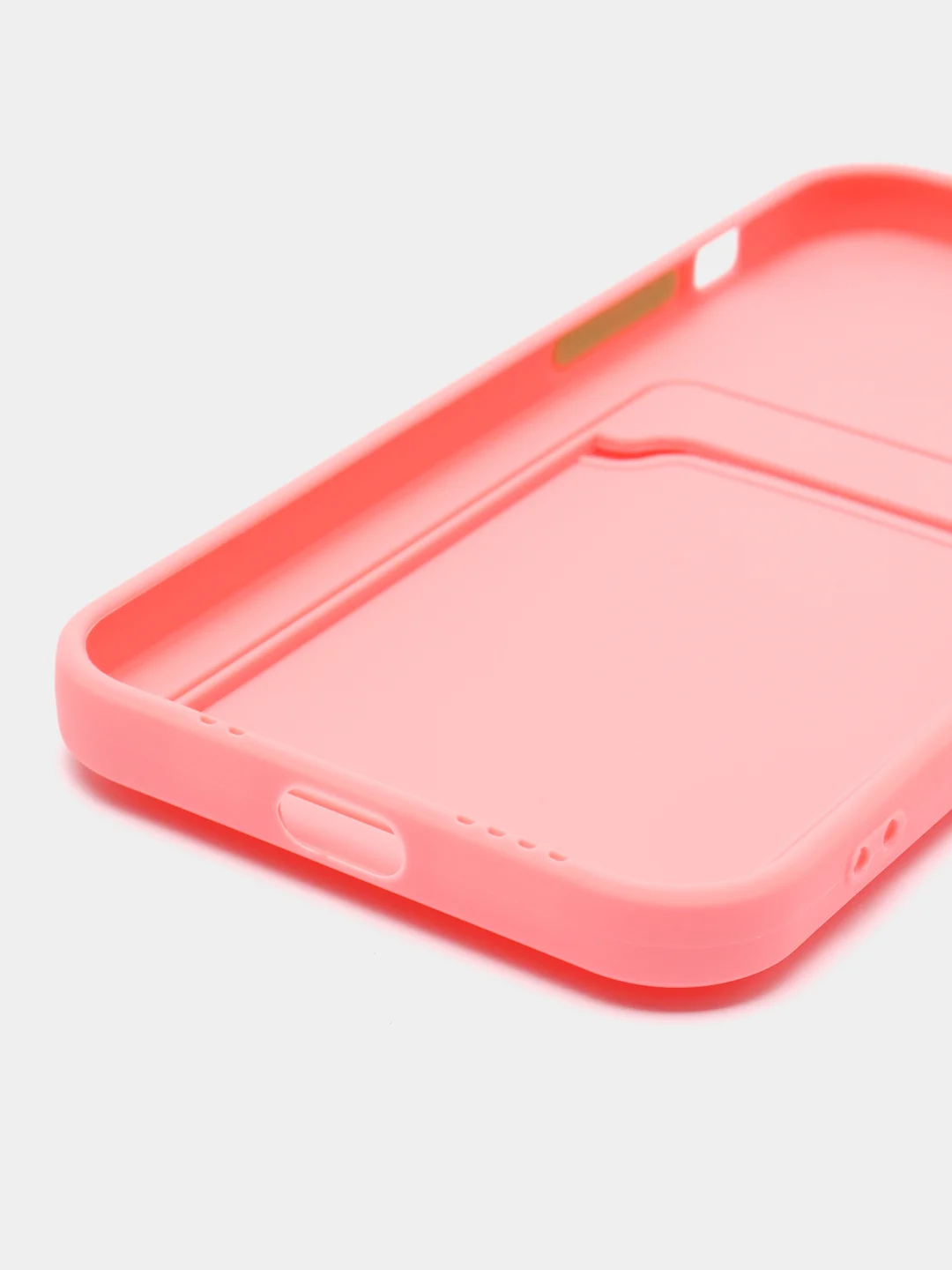 Пудровый чехол для iPhone 12 Pro (Айфон 12 Про), силиконовый, с защитой камеры