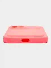 Пудровый чехол для iPhone 12 Pro (Айфон 12 Про), силиконовый, с защитой камеры