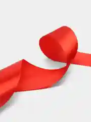 Лента атласная красная, ширина 50 мм