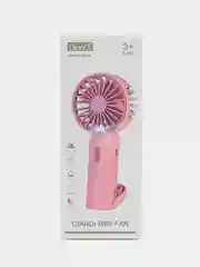 Розовый портативный настольный/ подвесной вентилятор USB