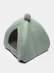 Бирюзовый уютный мягкий домик лежанка для кошек и собак с мягкой подстилкой, кошачий, подстилка