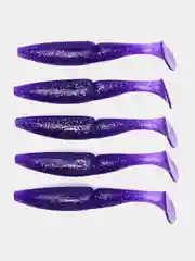Аметистовый приманка силиконовая sawamura oneup shad 5