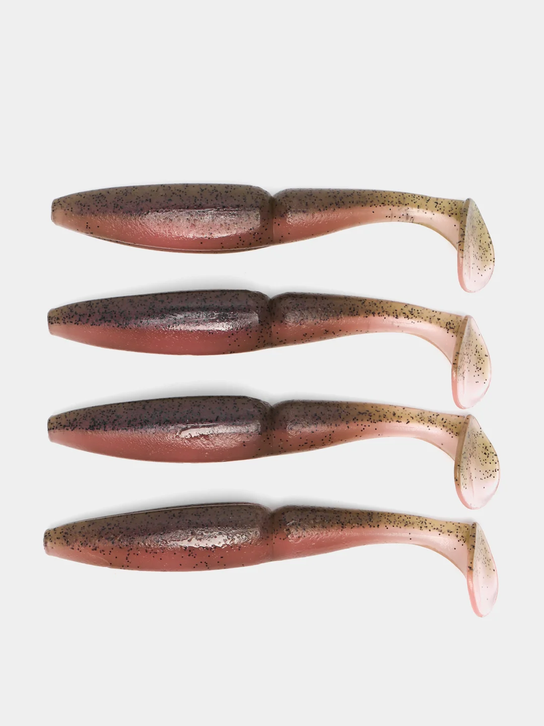 Пастельно-коралловый приманка силиконовая Sawamura one up shad 6 (Япония)