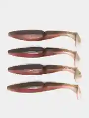Пастельно-коралловый приманка силиконовая Sawamura one up shad 6 (Япония)