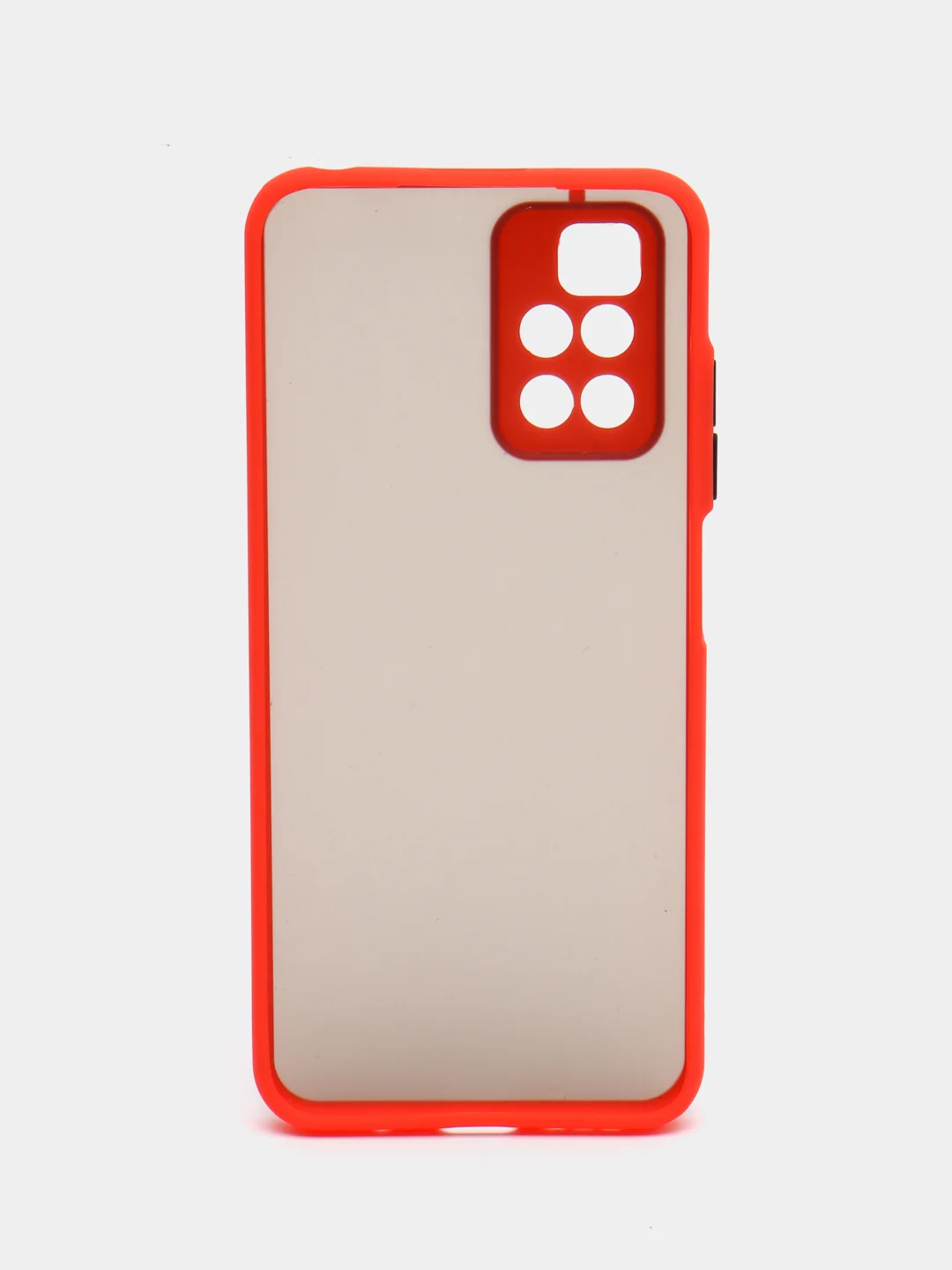 Красный чехол для Xiaomi Redmi 10 4G, полупрозрачный, силиконовый, матовый, Редми 10