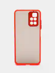 Красный чехол для Xiaomi Redmi 10 4G, полупрозрачный, силиконовый, матовый, Редми 10