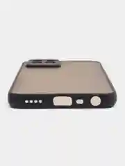 Черный чехол на Realme 8i, Реалми 8i, полупрозрачный, пластиковый
