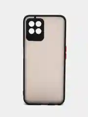 Черный чехол на Realme 8i, Реалми 8i, полупрозрачный, пластиковый