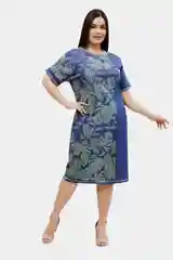 Синий платье женское повседневное