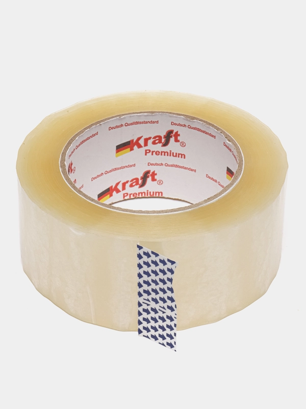 Скотч универсальный Kraft Premium, прозрачный, 48 мм x 150 м