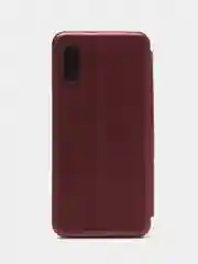 Бордовый чехол-книжка для Samsung Galaxy A 02, экокожа (Самсунг А 02)