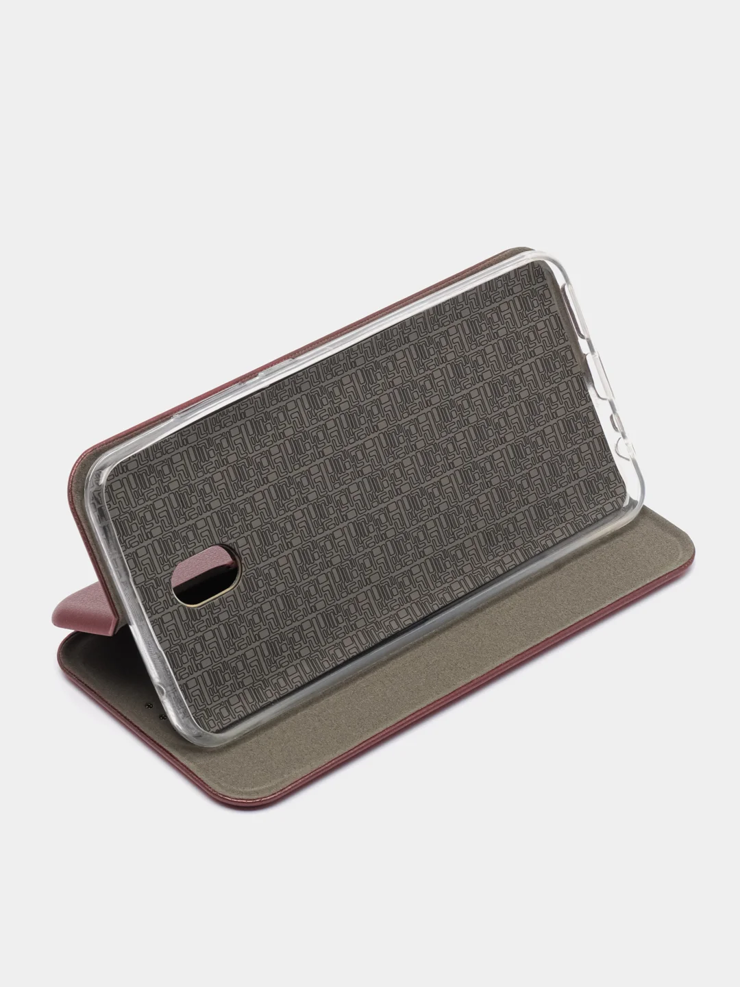 Бордовый чехол-книжка для Xiaomi Redmi 8a / Xiaomi Redmi 8 A / 8A / Сяоми редми 8 А / 8А, экокожа