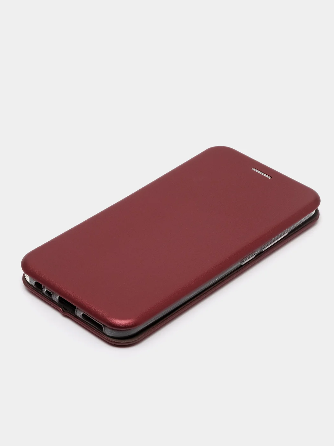 Бордовый чехол-книжка для Xiaomi Redmi 8a / Xiaomi Redmi 8 A / 8A / Сяоми редми 8 А / 8А, экокожа