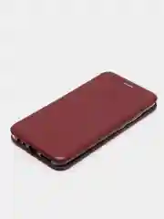 Бордовый чехол-книжка для Xiaomi Redmi 8a / Xiaomi Redmi 8 A / 8A / Сяоми редми 8 А / 8А, экокожа