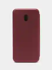 Бордовый чехол-книжка для Xiaomi Redmi 8a / Xiaomi Redmi 8 A / 8A / Сяоми редми 8 А / 8А, экокожа