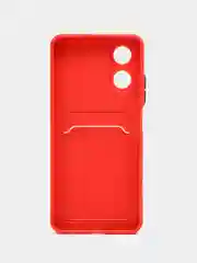 Коралловый чехол для OPPO A17 / A17K (Оппо А17 / 17К), силиконовый, прозрачный