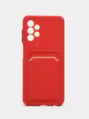 Коралловый чехол силиконовый на Samsung Galaxy A13 4G (Самсунг Галакси А13), с защитой камеры