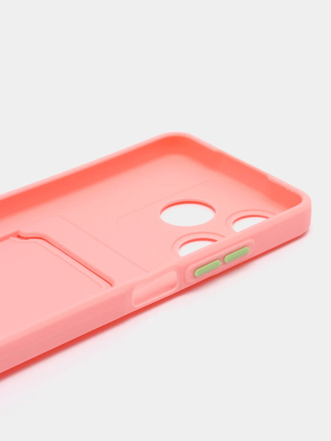 Пудровый чехол для Tecno Spark 10/Spark 10C (Техно Спарк 10/10С), с карманом для карт