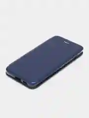 Синий чехол-книжка для Samsung Galaxy A 53, экокожа (Самсунг А 53)