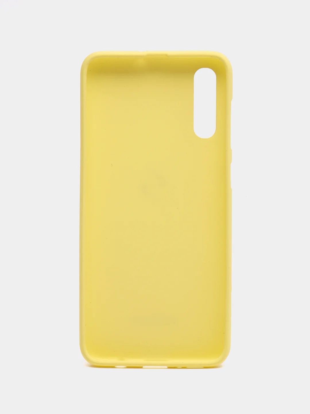 Светло-жёлтый чехол силиконовый с закрытым низом на Samsung J6(18)/S10P/A01/20/30/31/50/41/71/J4(18)/A7(18)