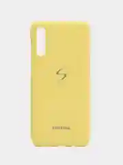 Светло-жёлтый чехол силиконовый с закрытым низом на Samsung J6(18)/S10P/A01/20/30/31/50/41/71/J4(18)/A7(18)
