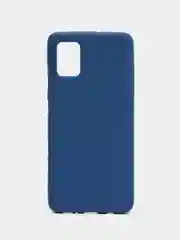 Синий меланж чехол силиконовый с закрытым низом на Samsung J6(18)/S10P/A01/20/30/31/50/41/71/J4(18)/A7(18)