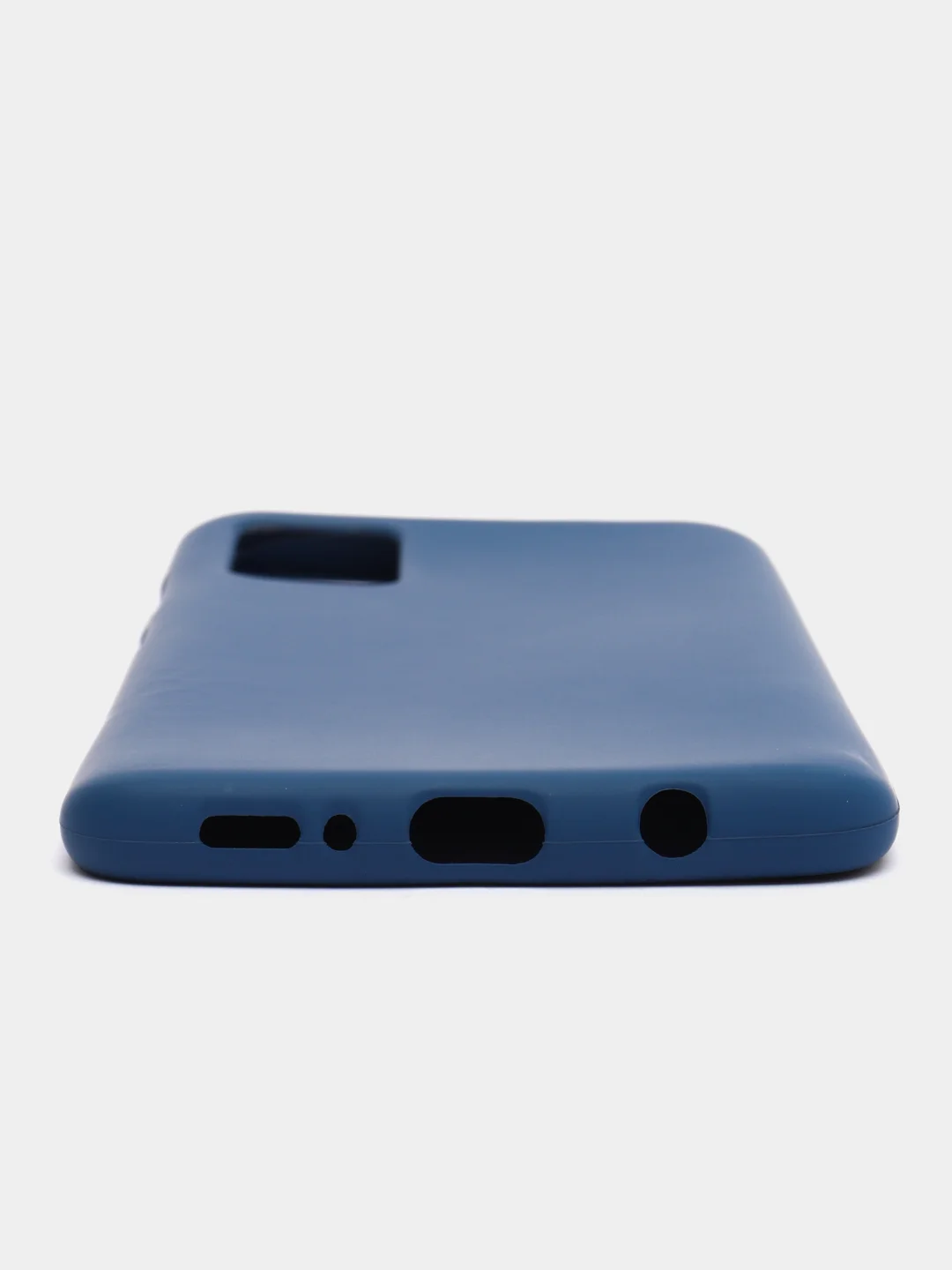 Синий меланж чехол силиконовый с закрытым низом на Samsung J6(18)/S10P/A01/20/30/31/50/41/71/J4(18)/A7(18)