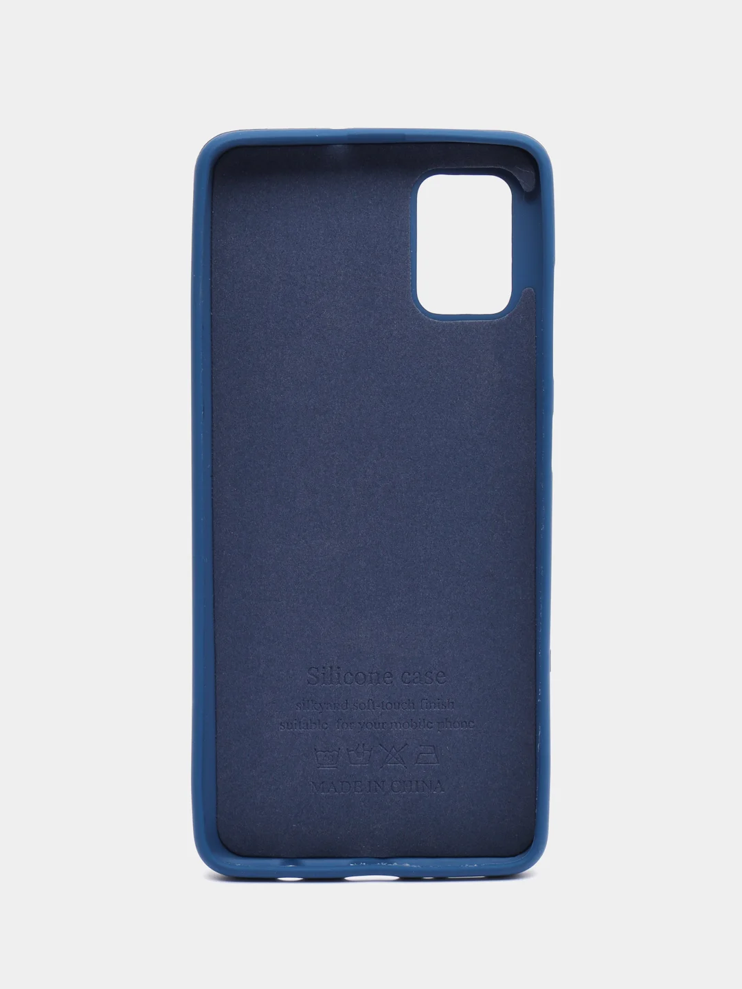 Синий меланж чехол силиконовый с закрытым низом на Samsung J6(18)/S10P/A01/20/30/31/50/41/71/J4(18)/A7(18)