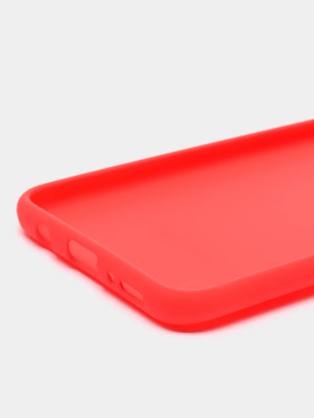 Красный чехол силиконовый с закрытым низом на Samsung J6(18)/S10P/A01/20/30/31/50/41/71/J4(18)/A7(18)