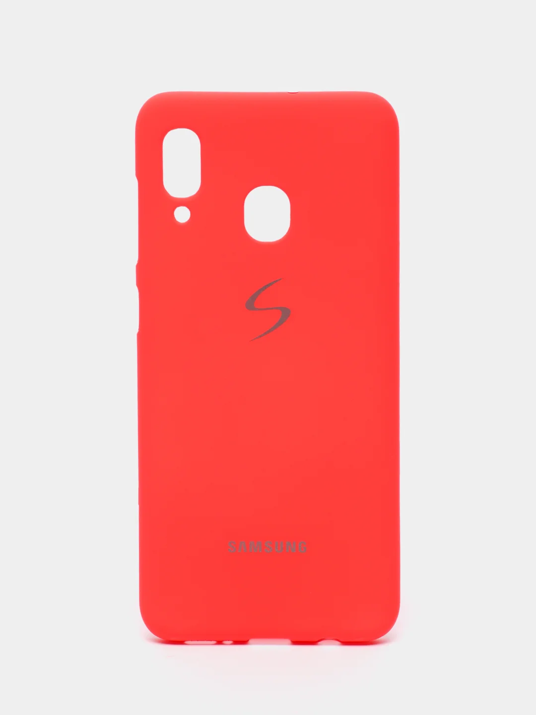Красный чехол силиконовый с закрытым низом на Samsung J6(18)/S10P/A01/20/30/31/50/41/71/J4(18)/A7(18)