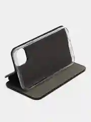 Черный чехол-книжка для iPhone 11, Айфон 11, экокожа