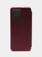 Бордовый чехол-книжка для Honor X 8, Honor Х8, Хонор Х 8, экокожа