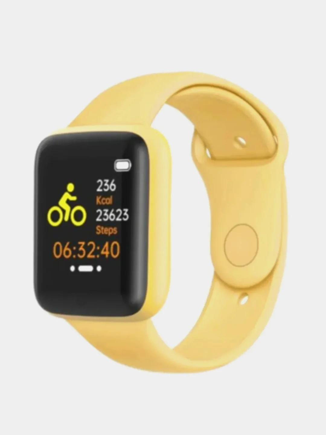 Желтый смарт Часы / Фитнес Браслет / Smart Watch