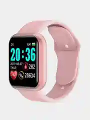 Розовый смарт Часы / Фитнес Браслет / Smart Watch