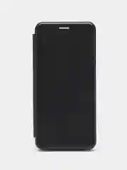 Черный чехол-книжка для Samsung Galaxy A 02, экокожа (Самсунг А 02)