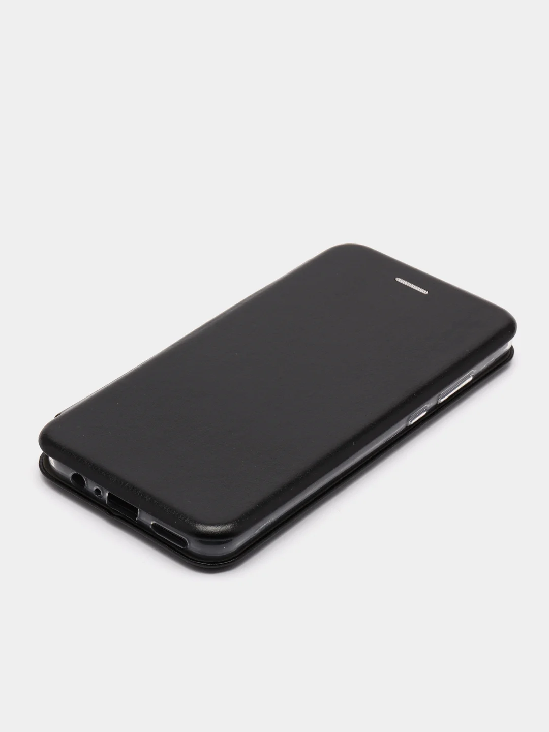 Черный чехол-книжка для Huawei Y 6 P, Huawei Y6P, экокожа