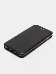 Черный чехол-книжка для Huawei Y 6 P, Huawei Y6P, экокожа