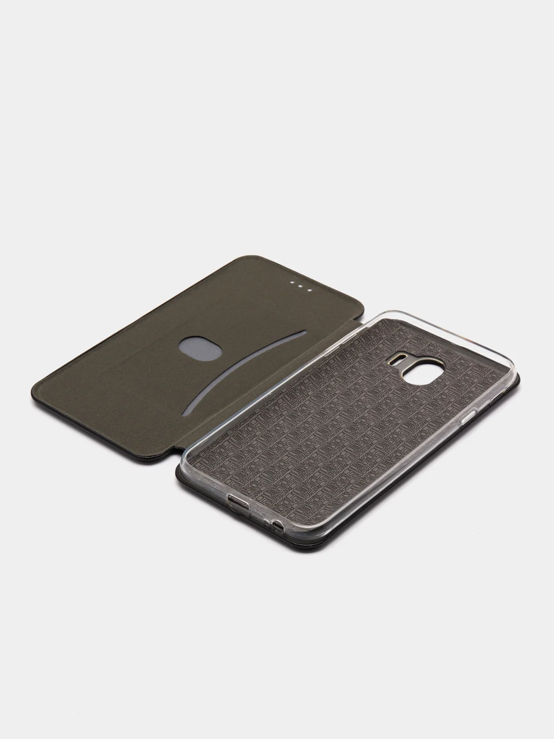 Синий чехол-книжка для Samsung Galaxy J 4, Самсунг J 4, экокожа