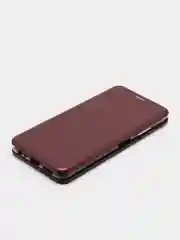 Бордовый чехол-книжка для Samsung Galaxy A 22 s, Samsung Galaxy A22s экокожа, Самсунг А 22 c